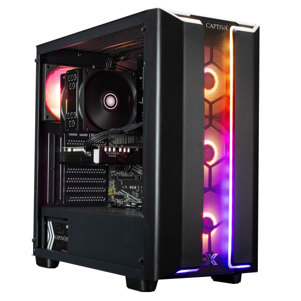 Captiva PC Highend Gaming R86-561 (Ryzen 7 5700X3D/RTX4070 12GB GDDR6X/SSD 1TB/16GB/WLAN/w/o OS)