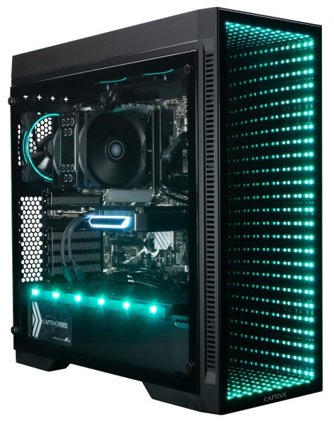 Captiva PC Highend Gaming R84-025 (Ryzen 7 7800X3D/RTX4070 Super 12GB GDDR6X/SSD 1TB/32768/WLAN/Windows 11 Home 64-bit)