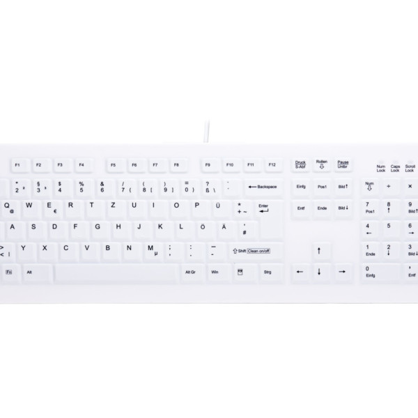 Keyboard Cherry Medical Active Key Kabelgebunden Weiß (AK-C8100F-UVS-W/GE)