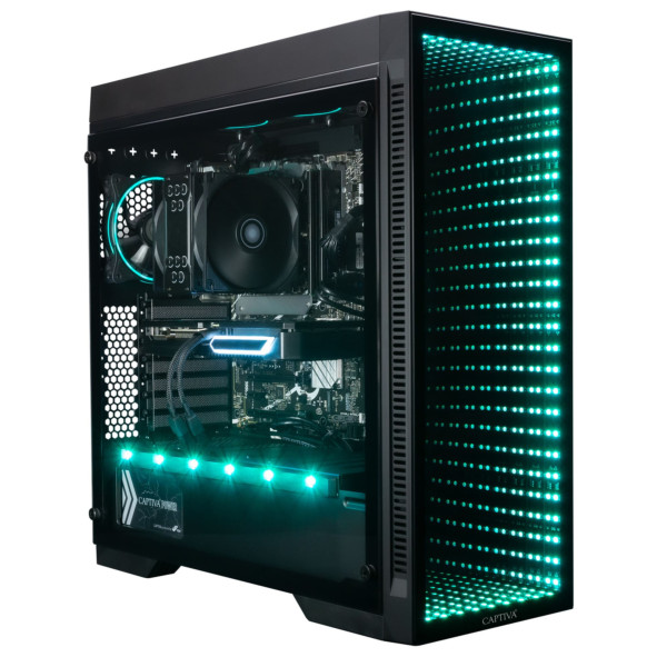 Captiva PC Advanced Gaming R83-990 (Ryzen 5 7500F/RTX4060 Ti 16GB GDDR6/SSD 1TB/32GB/WLAN/w/o OS)