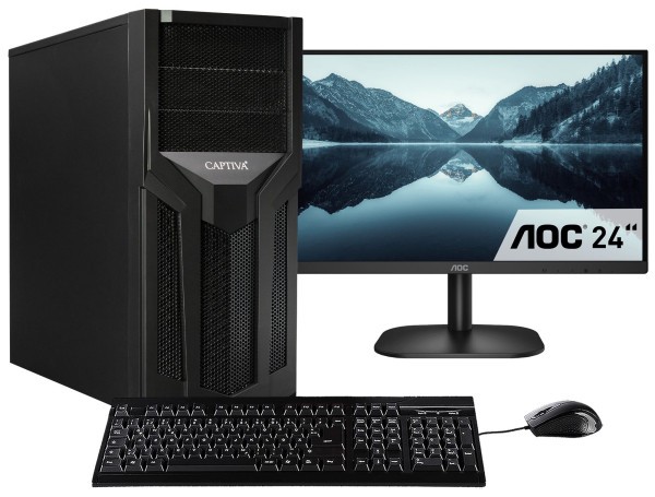 Captiva PC Workstation I75-741 TFT Bundle (i5-11400/SSD 1TB/16384/AS/Windows 11 Home 64-bit)