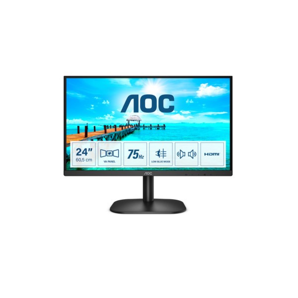 TFT AOC 24B2XDAM 61cm (24")LED,HDMI,DVI,VGA,SP