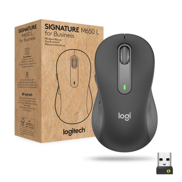 Mouse Logitech Signature M650 for Business -Wireless - Graphit (910-006274)