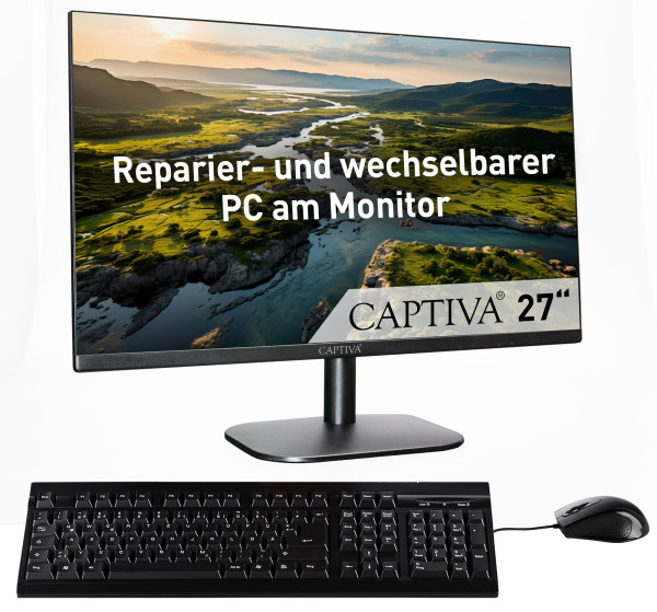 Captiva All-in-One Power Starter I85-060 (27.0"/Ultra 7-155H/500GB/16GB/WLAN/Windows 11 Home 64-bit)