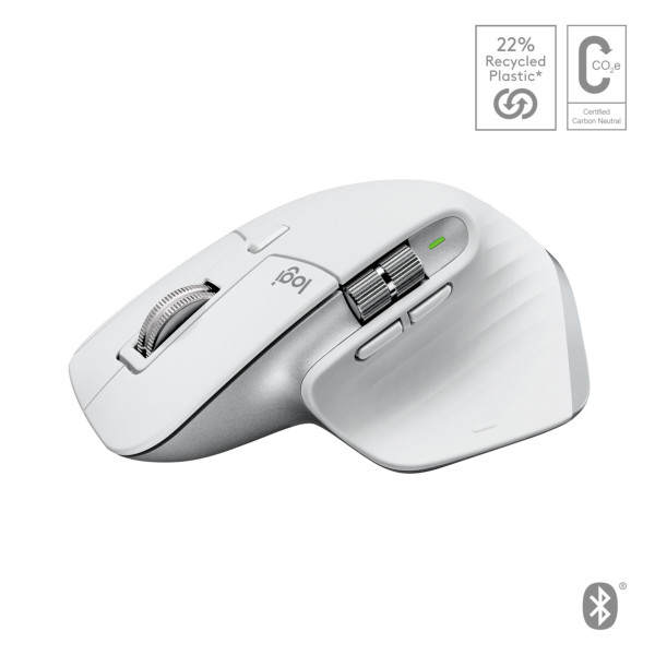 Mouse Logitech MX Master 3S for Mac rechts Bluetooth Silber - Weiß (910-006572)