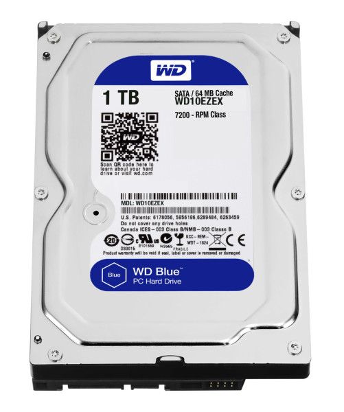 HDD WD Blue WD10EZEX 1TB/8,9/600/72 Sata III 64MB (D)