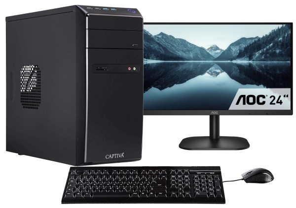 Captiva PC Power Starter I61-327 TFT Bundle (i3-10105/SSD 1TB/16384/MSI/w/o OS)