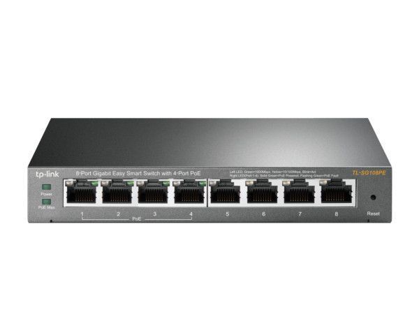 TP-Link Switch 4-port 10/100/1000 Easy Smart TL-SG108PE