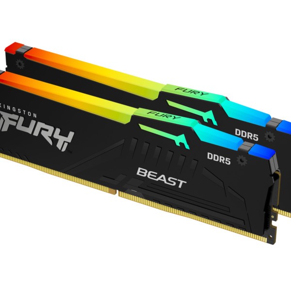 DDR5 16GB KIT 2x8GB PC 5600 Kingston FURY Beast RGB KF556C40BBAK2-16