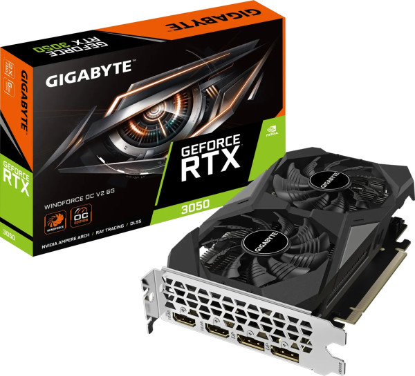 VGA Gigabyte GeForce® RTX 3050 6GB Windforce OC V2