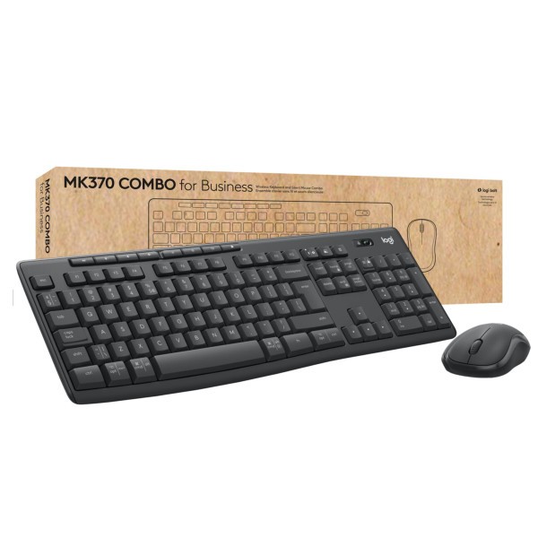 Keyboard & Mouse Logitech MK370 Combo for Business - graphite - DE - Tastatur - Bluetooth (920-012065)