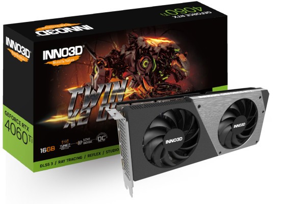 VGA Inno3D GeForce® RTX 4060TI 16GB Twin X2 OC