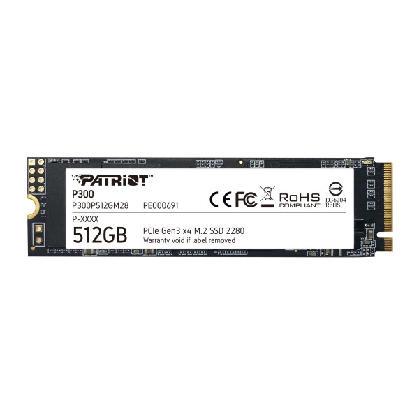 SSD Patriot P300 512GB M.2 PCIe 3.0 P300P512GM28