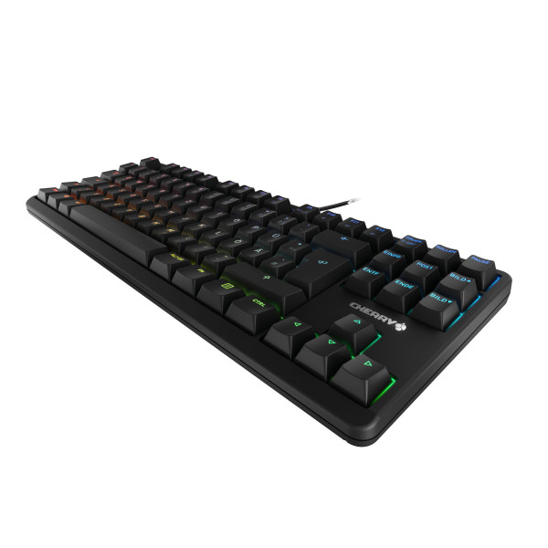 Keyboard Cherry Gaming RGB TKL schwarz DE MX silent RED (G80-3833LWBDE-2)