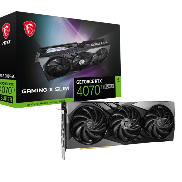 VGA MSI GeForce® RTX 4070 TI SUPER 16GB Gaming X Slim