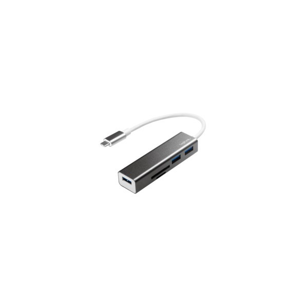 LogiLink USB 3.2 Gen 1x1 USB-C 3-Port Hub, mit Kartenleser UA0305