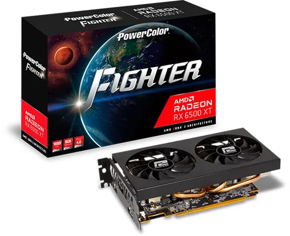 VGA PowerColor Radeon Fighter RX 6500XT 8GB GDDR6