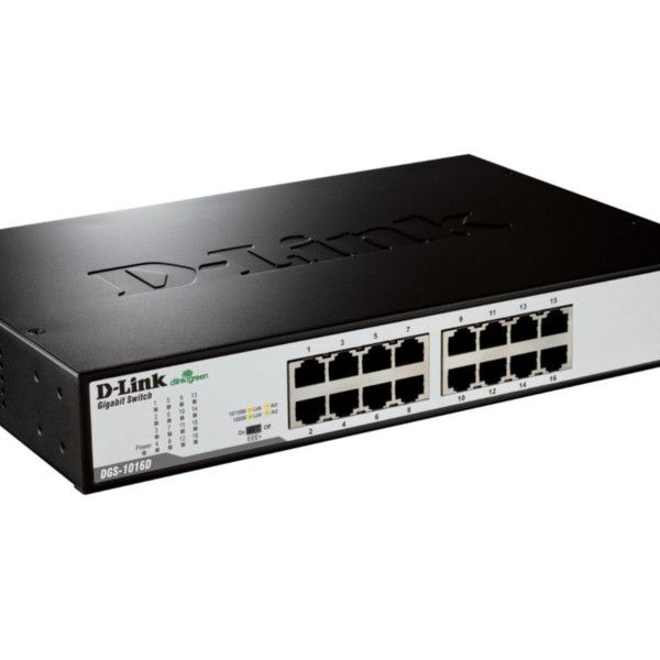 D-Link Switch Desktop 16-port 10/100/1000 DGS-1016D/E