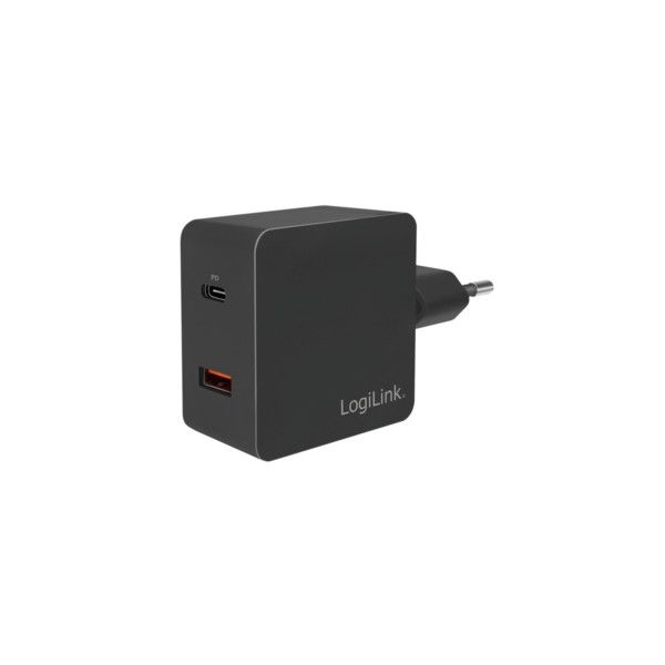 LogiLink Steckdosendapter 1x USB 1x USB-C - PA0220