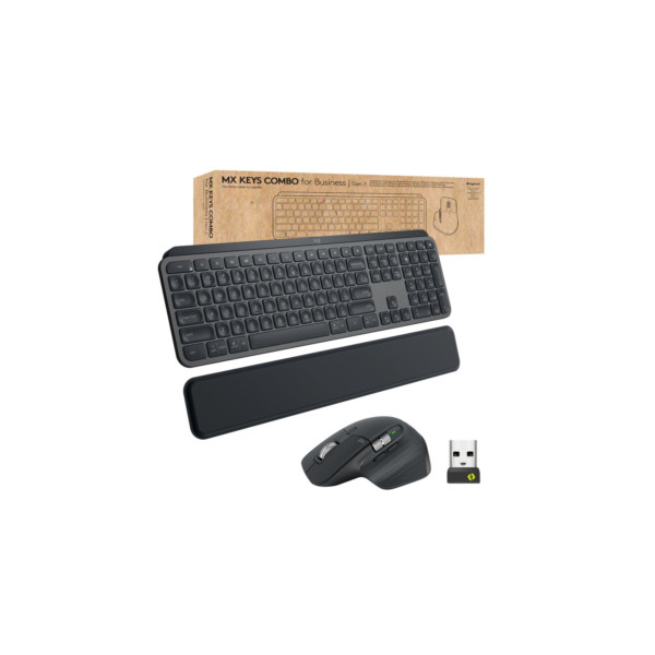 Keyboard & Mouse Logitech Wireless Combo MX Keys for Business Gen 2 Graphite (US) (920-010933)