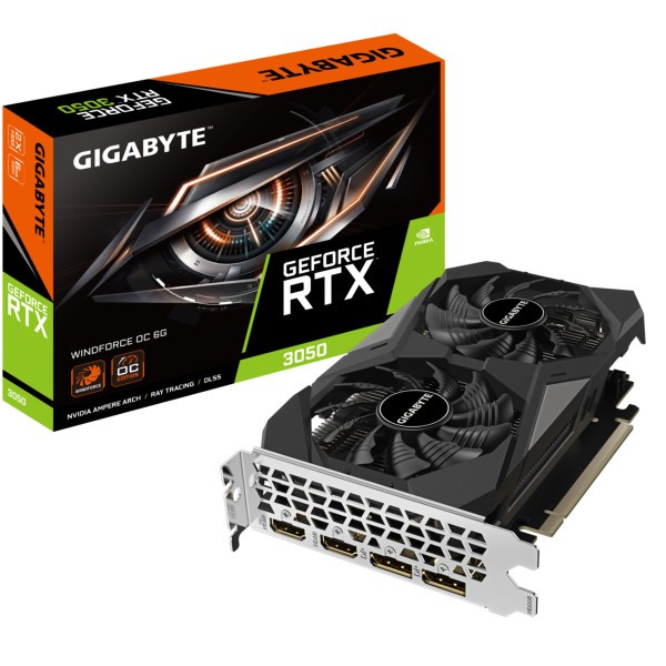 VGA Gigabyte GeForce® RTX 3050 6GB Windforce OC