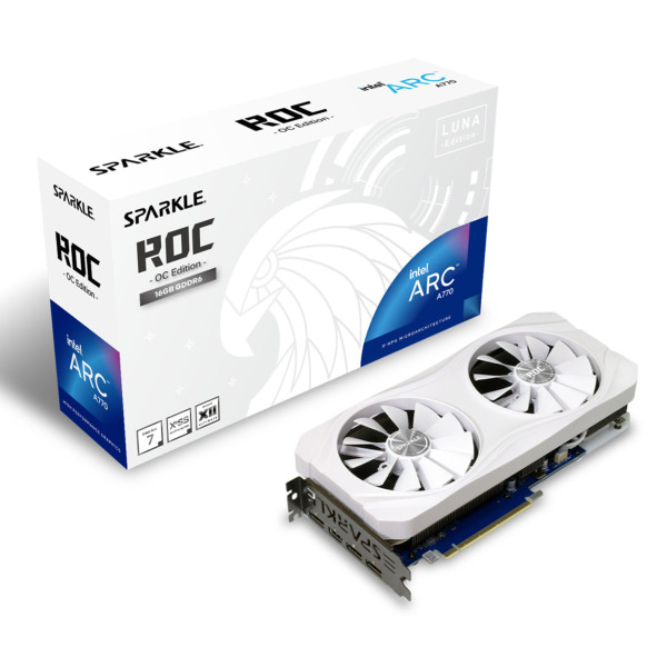 VGA SPARKLE Intel ARC A770 16GB ROC Luna OC White Edition