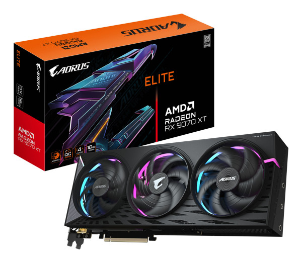 VGA Gigabyte Radeon RX 9070 XT ELITE 16GB AORUS